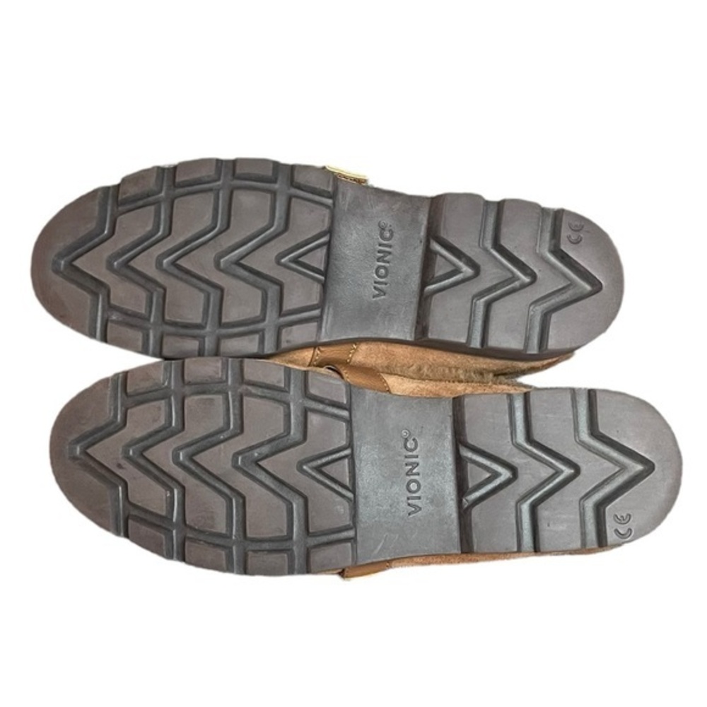 Vionic Womens Kailen Faux Fur Tan Brown Sherpa‎ Mules Slip-On Size 6.5 - Picture 5 of 7